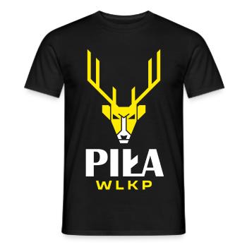 Logo de la ville de Cerf - T-shirt homme - noir - Devant - AI Model Male 178 light (178cm)