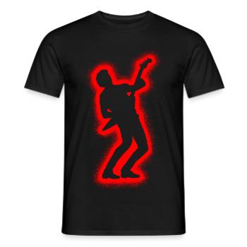 Guitariste Hommes, Enfants, Garçons, Guitare - T-shirt homme - noir - Devant - AI Model Male 178 light (178cm)