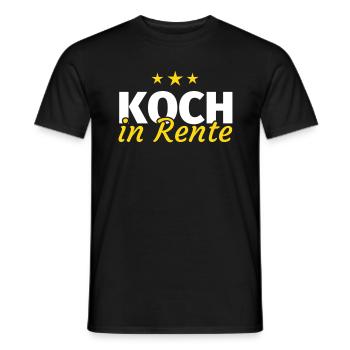 Koch Rente - Männer T-Shirt - Schwarz - Vorne - AI Model Male 178 light (178cm)