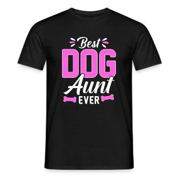 Meilleure tante de chien de tous les temps - Dog Lovers - T-shirt homme - noir - Devant - AI Model Male 178 light (178cm)