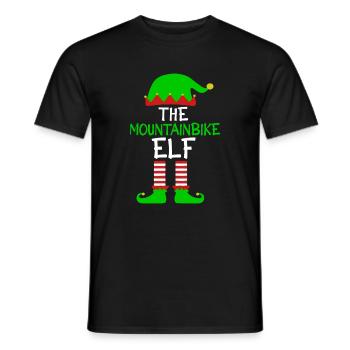 L’Elfe VTT - VTT Bike Rider - T-shirt homme - noir - Devant - AI Model Male 178 light (178cm)
