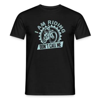 Je fais du vélo Call Me Not On - Vélo - T-shirt homme - noir - Devant - AI Model Male 178 light (178cm)