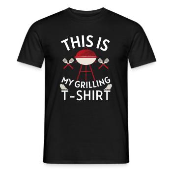 CECI EST MON T-SHIRT GRILL - T-shirt homme - noir - Devant - AI Model Male 178 light (178cm)