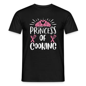 Princesse de la cuisine - T-shirt homme - noir - Devant - AI Model Male 178 light (178cm)