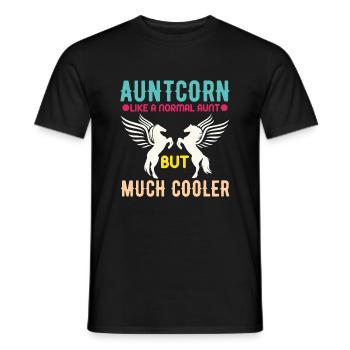 Tantecorn Like A Normal Aunt But Cooler - Men's T-Shirt - black - Front - AI Model Male 178 light (178cm)