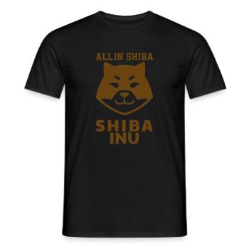 Allin Shiba Inu - Shiba Inu Coin - Männer T-Shirt - Schwarz - Vorne - AI Model Male 178 light (178cm)