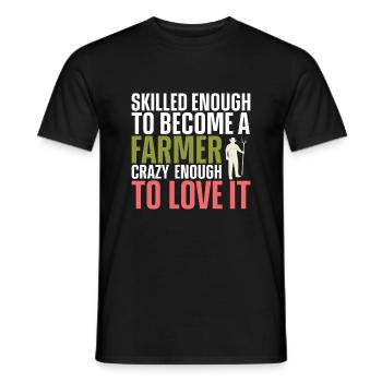 Agriculteur Agriculteur Agriculture Tracteur Conduite - T-shirt homme - noir - Devant - AI Model Male 178 light (178cm)