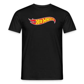 Hot Wheels Klassisches Logo - Männer T-Shirt - Schwarz - Vorne - AI Model Male 178 light (178cm)