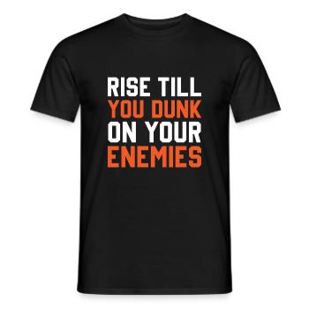 Ascend until you dive into your enemies - Men's T-Shirt - black - Front - AI Model Male 178 light (178cm)