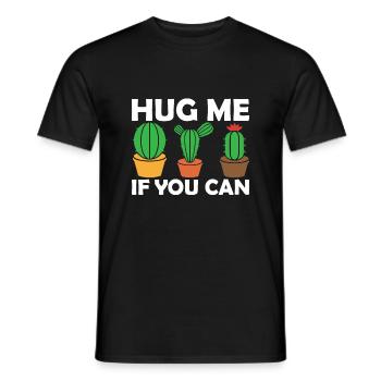 Embrassez-moi si vous le pouvez - Cactus - T-shirt homme - noir - Devant - AI Model Male 178 light (178cm)