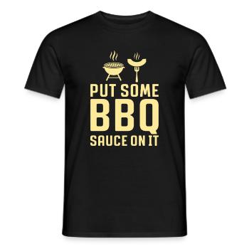 Lustiger Grill Spruch Für Die Barbecue Party - Männer T-Shirt - Schwarz - Vorne - AI Model Male 178 light (178cm)