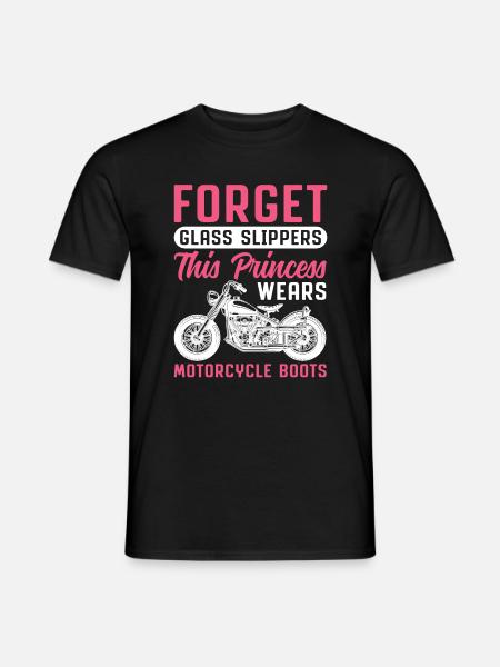 Vergessis High Hells Diese Prinzessin Trägt Stiefe - Männer T-Shirt - Schwarz