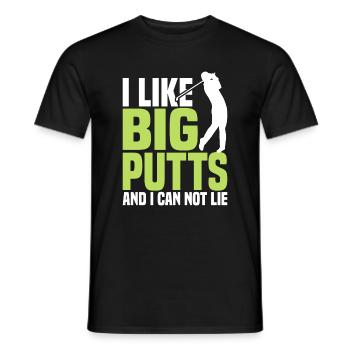 I like big putts and I can't lie - Men's T-Shirt - black - Front - AI Model Male 178 light (178cm)