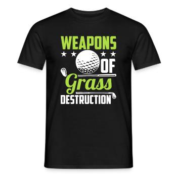 Lustiger Golf Spruch - Golfer - Männer T-Shirt - Schwarz - Vorne - AI Model Male 178 light (178cm)