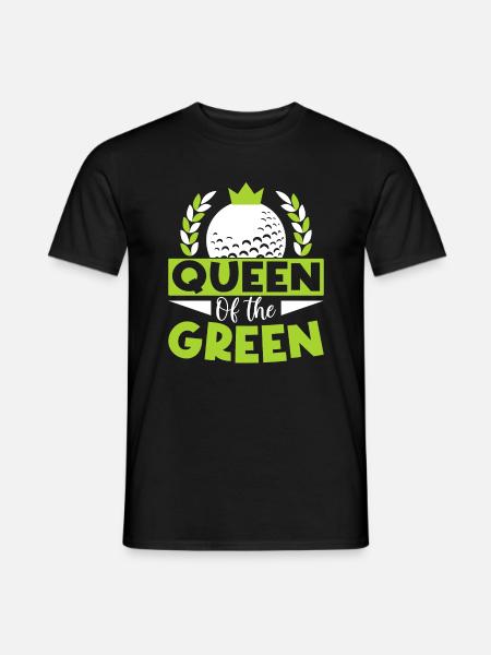 Queen of Green - Golf - Men's T-Shirt - black