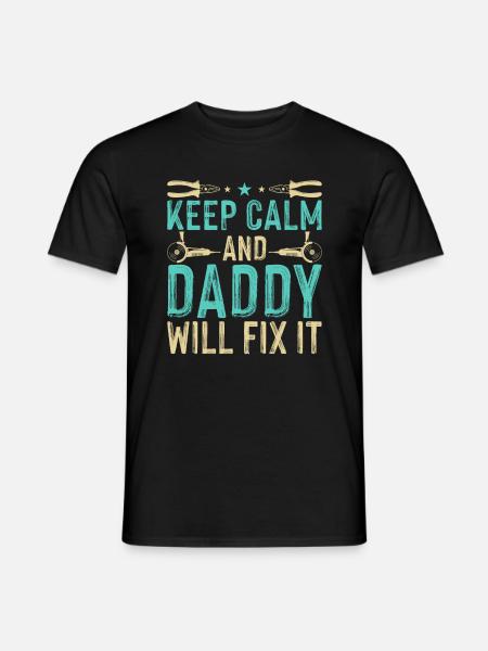 Daddy Will Fix It - DIY - Men's T-Shirt - black