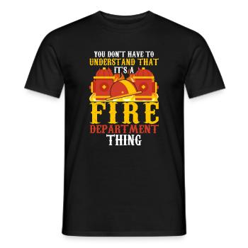 Vous n’avez pas à comprendre cela - Firefighter - T-shirt homme - noir - Devant - AI Model Male 178 light (178cm)