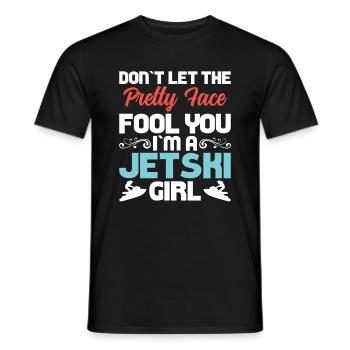 Ne vous laissez pas berner par le joli visage - T-shirt homme - noir - Devant - AI Model Male 178 light (178cm)