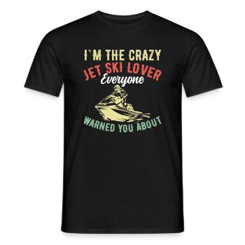 Ich Bin Der Verrückte Jetski-Liebhaber - Jetski - Männer T-Shirt - Schwarz - Vorne - AI Model Male 178 light (178cm)