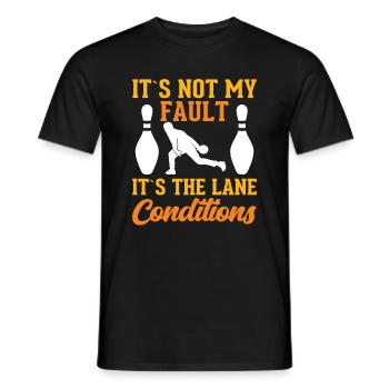 Es Liegt Nicht An Mir Sondern An Der Bahn - Männer T-Shirt - Schwarz - Vorne - AI Model Male 178 light (178cm)