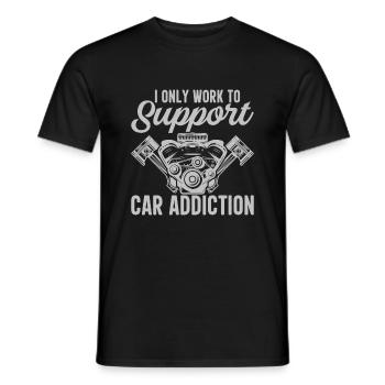 Ich Arbeite Nur Um Meine Autos Zu Finanzieren - Männer T-Shirt - Schwarz - Vorne - AI Model Male 178 light (178cm)