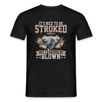 C’est agréable d’être caressé - voiture - T-shirt homme - noir - Devant - AI Model Male 178 light (178cm)