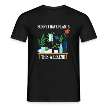 Je suis désolé de planter ce week-end - T-shirt homme - noir - Devant - AI Model Male 178 light (178cm)