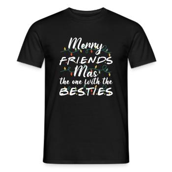 Merry Friends Mas celui avec le meilleur - T-shirt homme - noir - Devant - AI Model Male 178 light (178cm)