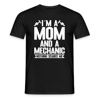 Ich Bin Eine Mutter Und Ein Mechaniker - Männer T-Shirt - Schwarz - Vorne - AI Model Male 178 light (178cm)