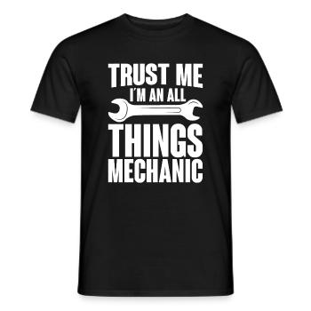 Vertrauen Sie Mir Ich Bin Ein Mechaniker - Männer T-Shirt - Schwarz - Vorne - AI Model Male 178 light (178cm)
