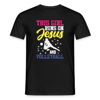Au volleyball, je ne les appelle pas des adversaires - T-shirt homme - noir - Devant - AI Model Male 178 light (178cm)