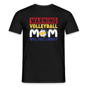 Ich Trinke Nicht Wenn Ich Volleyball Schau Oh Wart - Männer T-Shirt - Schwarz - Vorne - AI Model Male 178 light (178cm)