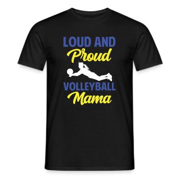 Wir Spielen Nicht Mit Puppe Wir Spielen Volleybal - Männer T-Shirt - Schwarz - Vorne - AI Model Male 178 light (178cm)
