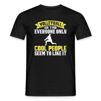 Get up and shine It's volleyball time - Men's T-Shirt - black - Front - AI Model Male 178 light (178cm)