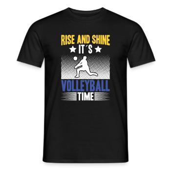 Kleiner Bruder Größter Fan - Volleyball - Männer T-Shirt - Schwarz - Vorne - AI Model Male 178 light (178cm)