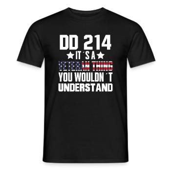 DD-214 Es Ist Eine Veteranen Sache - Veteran - Männer T-Shirt - Schwarz - Vorne - AI Model Male 178 light (178cm)