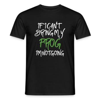 Wenn Ich Meinen Frosch Nicht Mitbringen Kann - Männer T-Shirt - Schwarz - Vorne - AI Model Male 178 light (178cm)