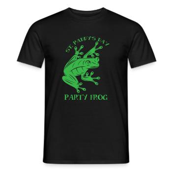St. Paddy's Day Party Frosch - Männer T-Shirt - Schwarz - Vorne - AI Model Male 178 light (178cm)
