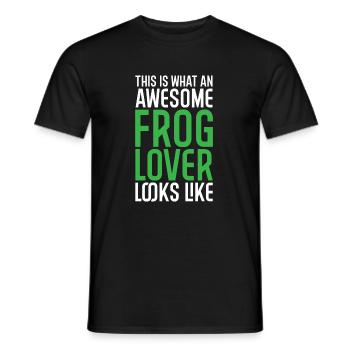 So Sieht Ein Toller Frosch Liebhaber Aus - Männer T-Shirt - Schwarz - Vorne - AI Model Male 178 light (178cm)