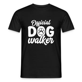 Offizieller Hundeausführer - Männer T-Shirt - Schwarz - Vorne - AI Model Male 178 light (178cm)