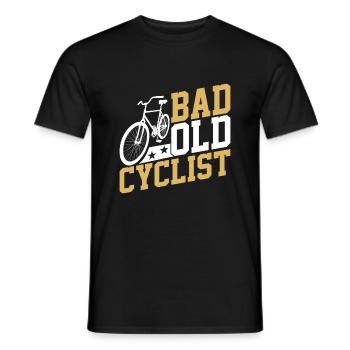 Schlechter Alter Fahrrad Fahrer - Männer T-Shirt - Schwarz - Vorne - AI Model Male 178 light (178cm)