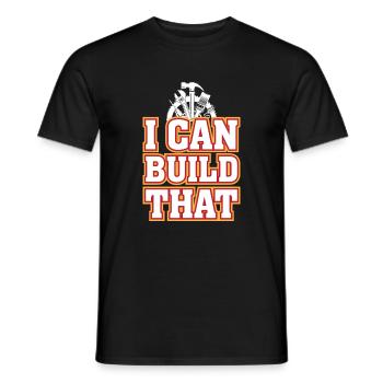 This is what I can build - Men's T-Shirt - black - Front - AI Model Male 178 light (178cm)