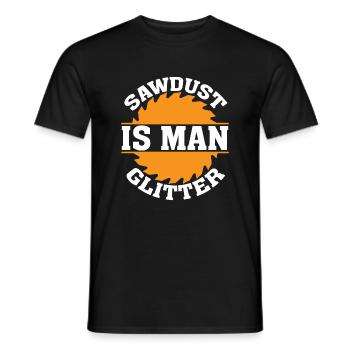 Sawsaw saw is male glitter - Men's T-Shirt - black - Front - AI Model Male 178 light (178cm)