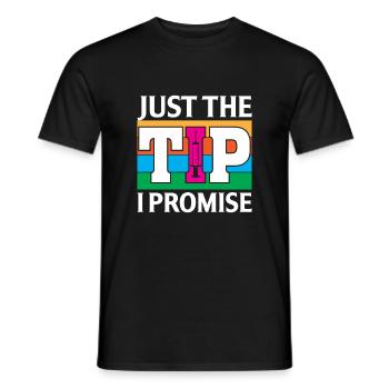 Nur Der Tipp Den Ich Verspreche - Männer T-Shirt - Schwarz - Vorne - AI Model Male 178 light (178cm)