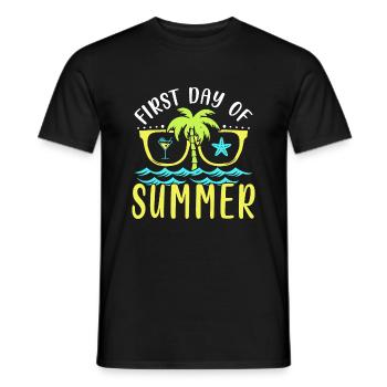 Erster Tag Des Sommers - Männer T-Shirt - Schwarz - Vorne - AI Model Male 178 light (178cm)