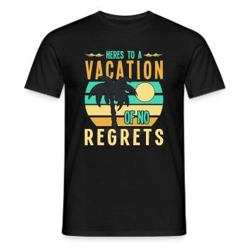 Pour des vacances sans regrets - T-shirt homme - noir - Devant - AI Model Male 178 light (178cm)