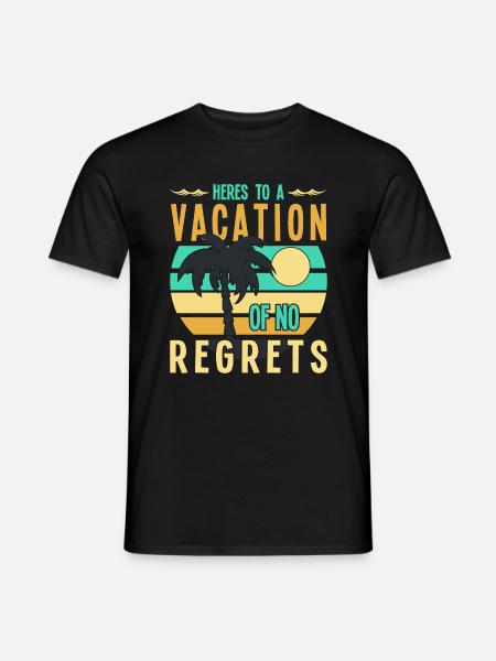 Pour des vacances sans regrets - T-shirt homme - noir