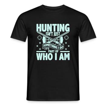 Jagen Ist Nicht Nur Etwas Das Ich Tue Es Ist Teil - Männer T-Shirt - Schwarz - Vorne - AI Model Male 178 light (178cm)