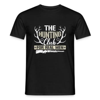 Der Jagdclub Für Echte Männer - Männer T-Shirt - Schwarz - Vorne - AI Model Male 178 light (178cm)