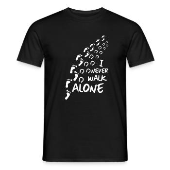 I Never Go Alone - Horses - Men's T-Shirt - black - Front - AI Model Male 178 light (178cm)